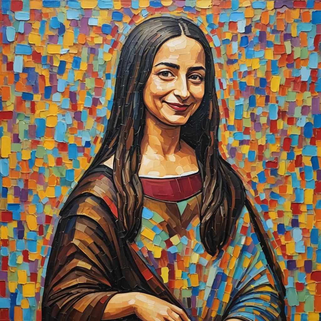Mona Lisa in Mr. Bean Style