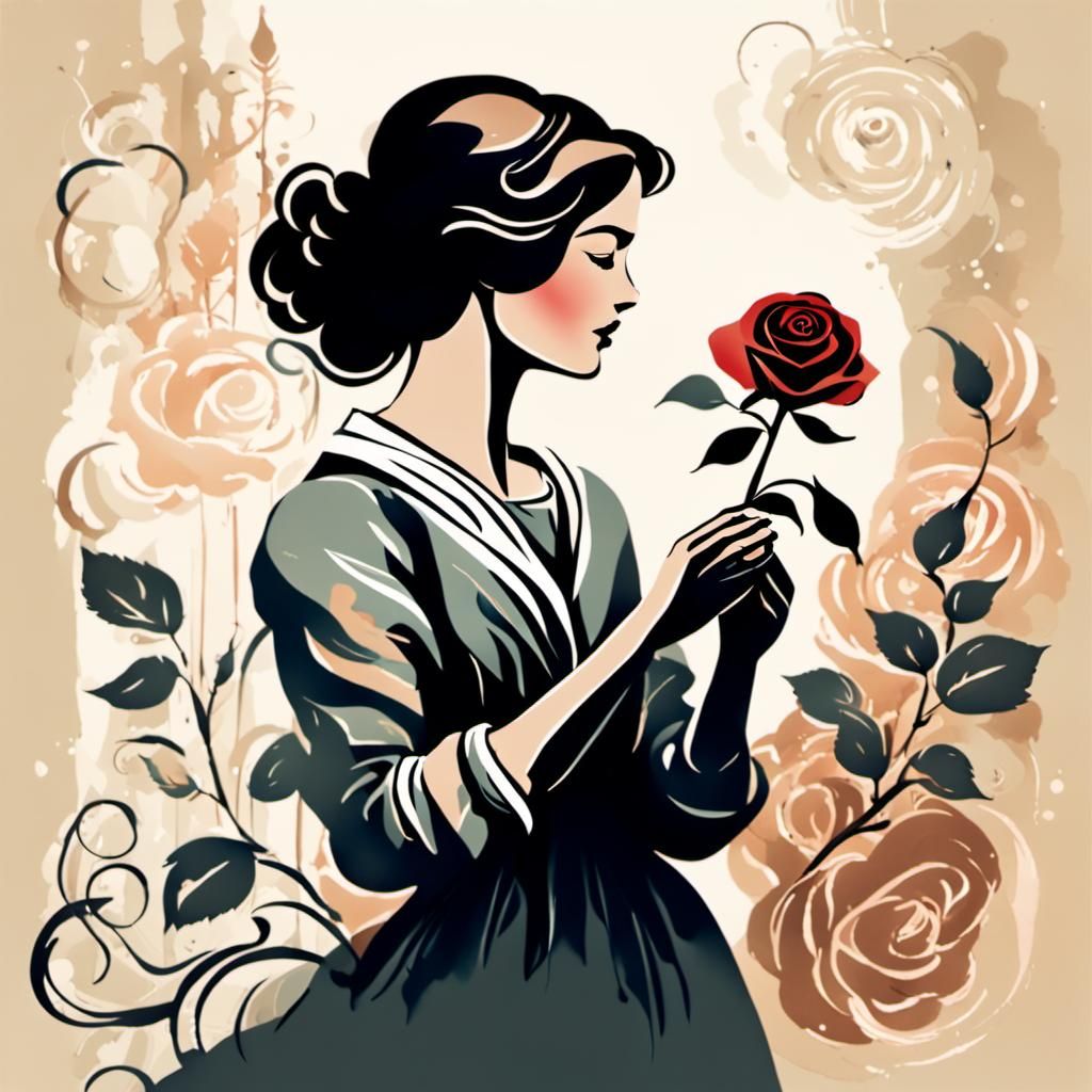 silhouette of a woman