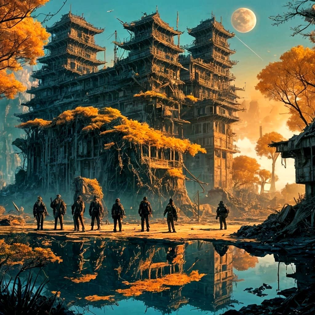 Cyberpunk Oasis: Hope in a Wasteland