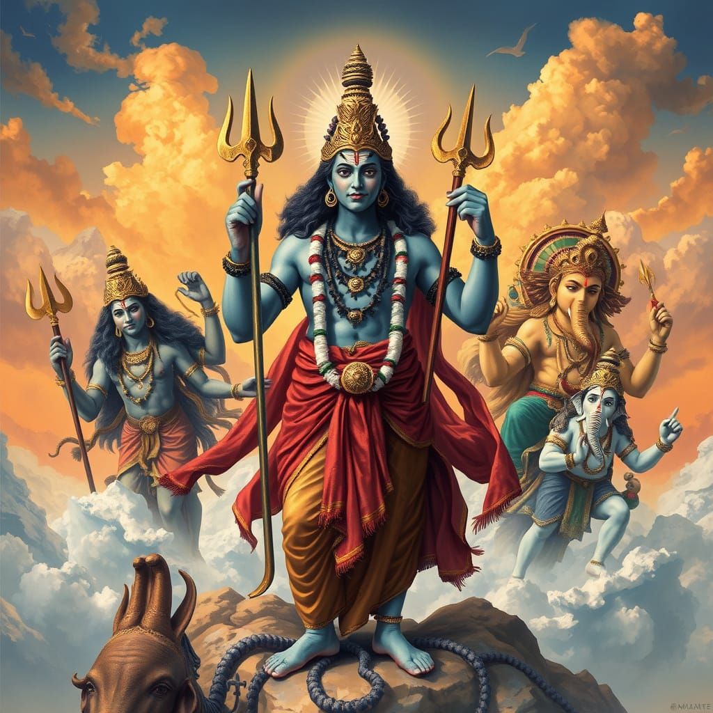 Shiva Reigns Supreme Over India with Fellow Deities