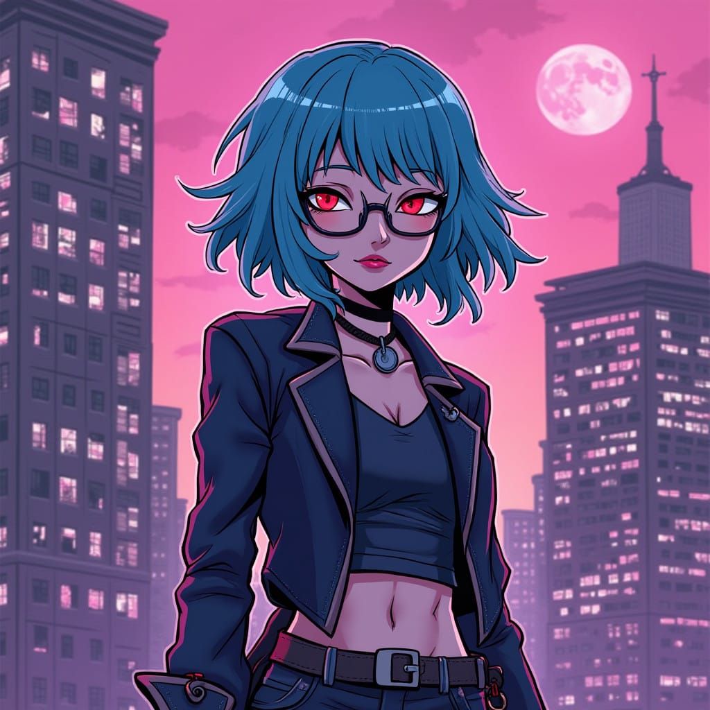 Abstract Whimsical Landscape in Pastel Colors