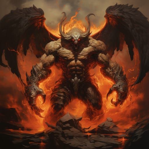 Fiery Balrog Illustration