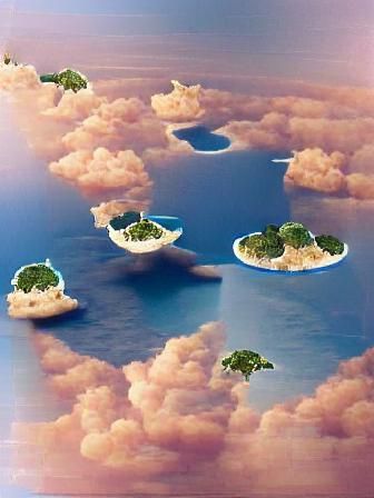 Ethereal Floating Islands in the Sky