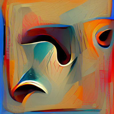 Minimalist Abstract Face