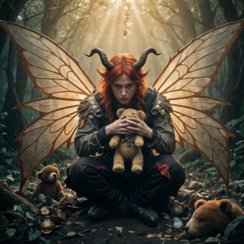 Dramatic Fae Collecting Lost Things