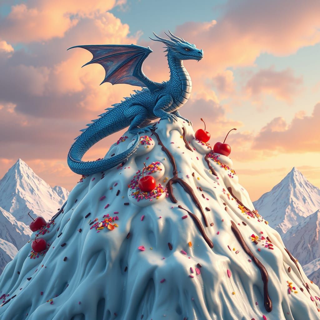 Blue Dragon Surveys Ice Cream Kingdom