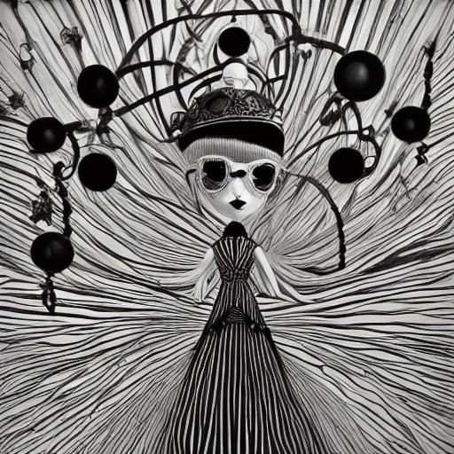 <lora:BWRed Dolls:1.0>  Crayon drawings ,surreal  friendly c...