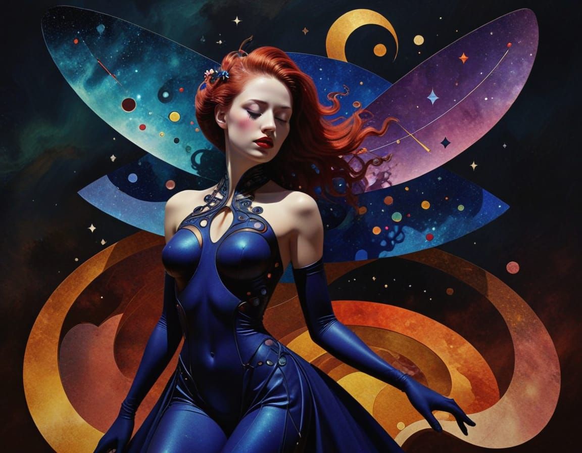 infinite curved space metalorganic architextual framework 3D  fractal chromoshadow surrealastic by artist "Rufino Tamayo...