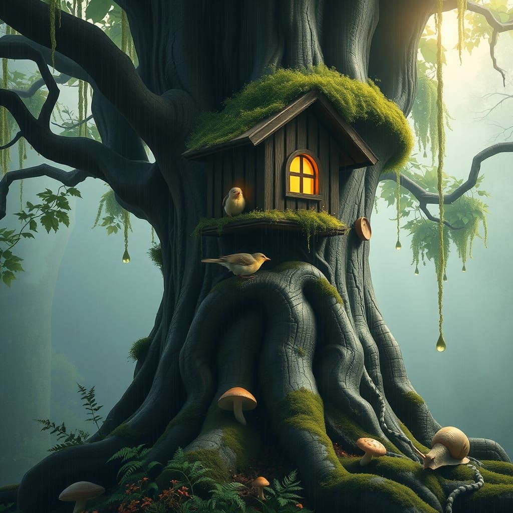 Sycamore Tree Birdhouse