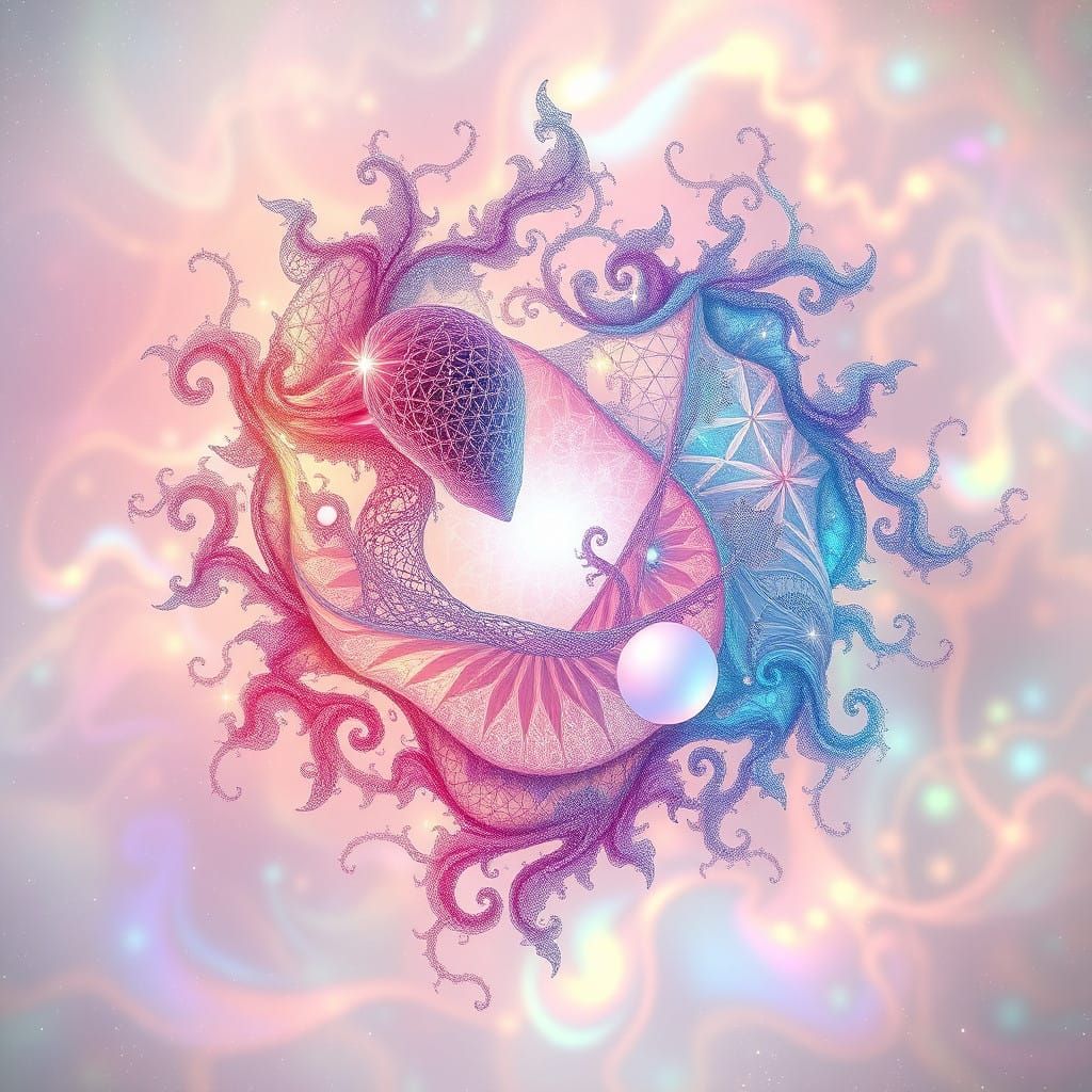 Quantum Love Essence: Swirling Fractal Patterns in Cosmic Ha...