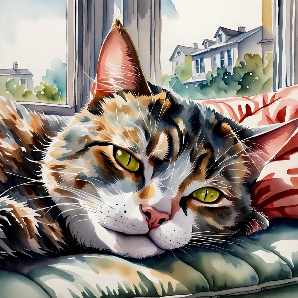 Relaxing by the window