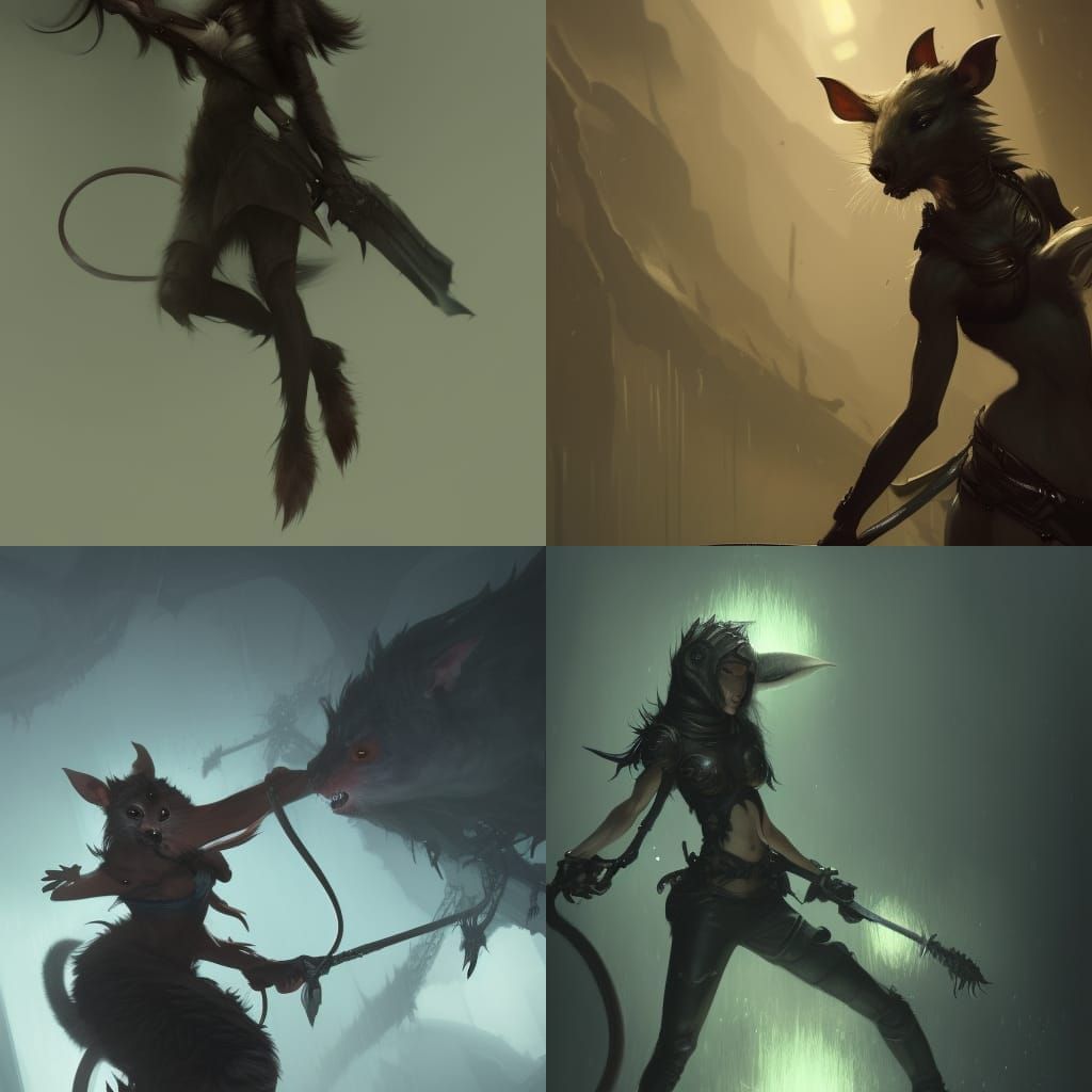 Rat Assassin Girl: Dark Fantasy Masterpiece in 8K