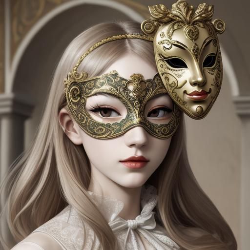 Baroque Venetian Mask: A Theatrical Masterpiece