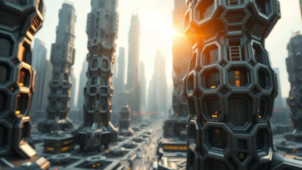 Glowing Metropolis Unveiled in Photorealistic Detail