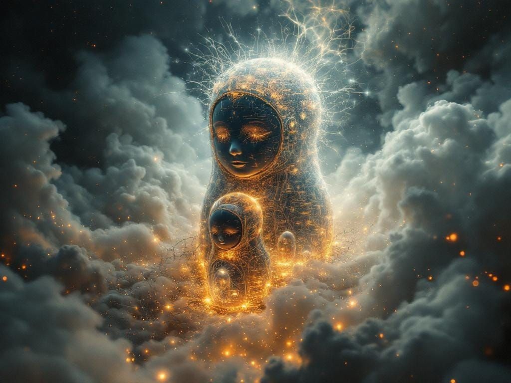 Giant Cutaway Cyber Matryoshkas