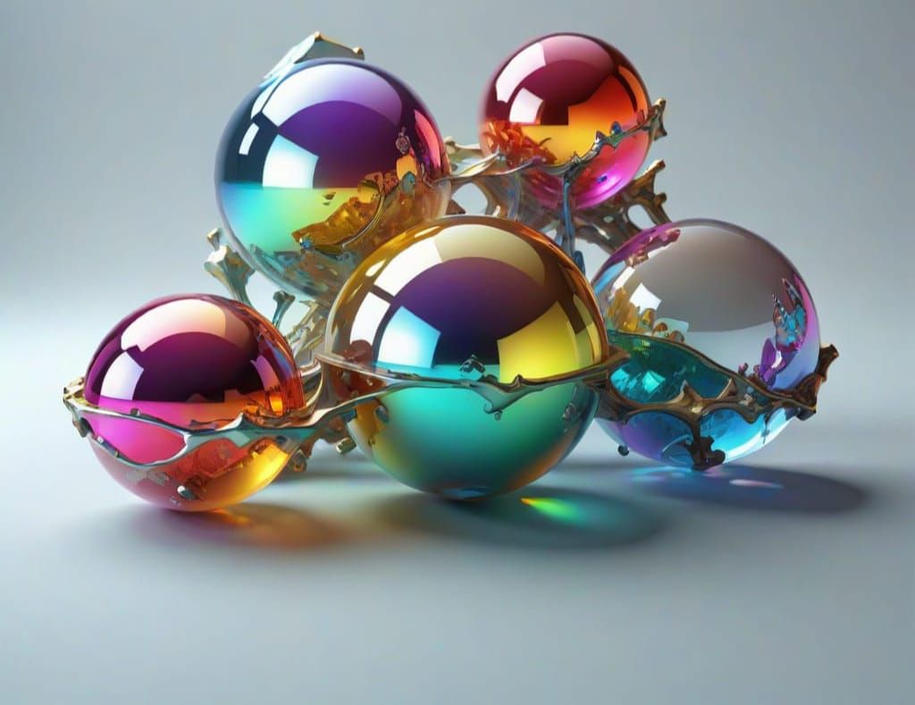 Iridescent Horde in Vibrant Desert Landscape