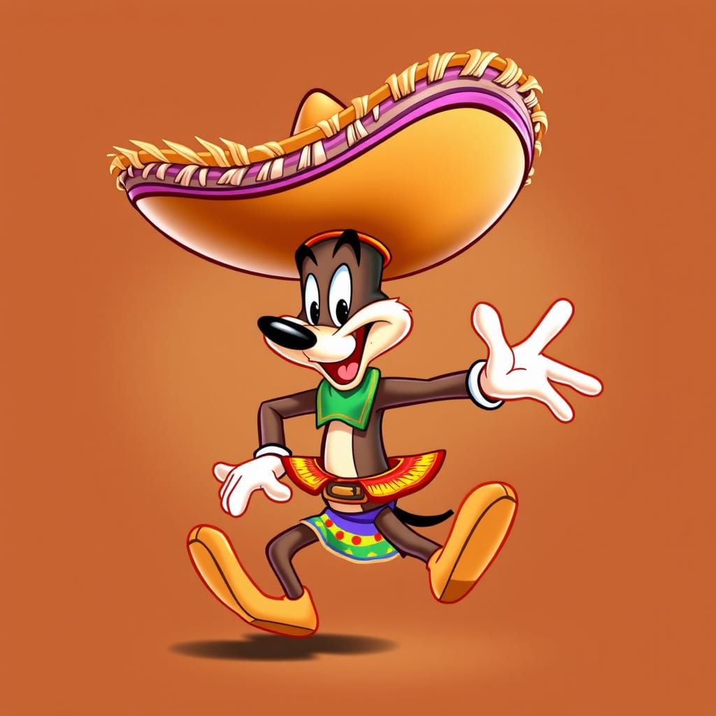Speedy Gonzales in Sombrero, Cartoon Animation Style