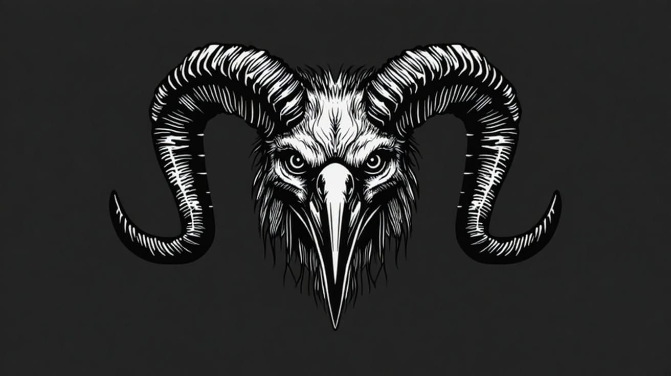 Mysterious Figure with Invisible Black Eyes