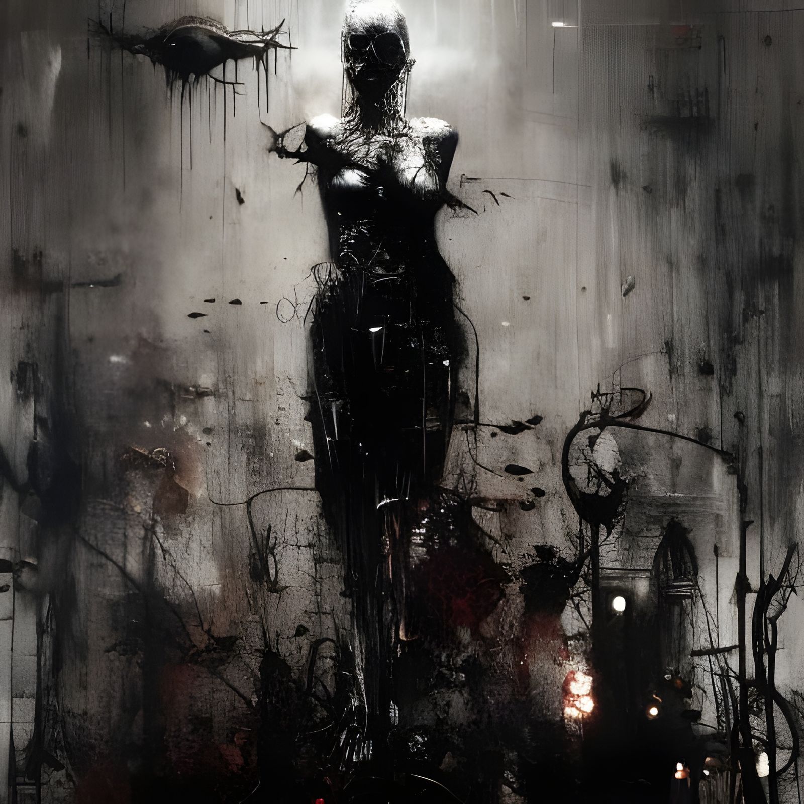 Ghostly NightCafe: Spooky Apparitions in Detailed Concept Ar...