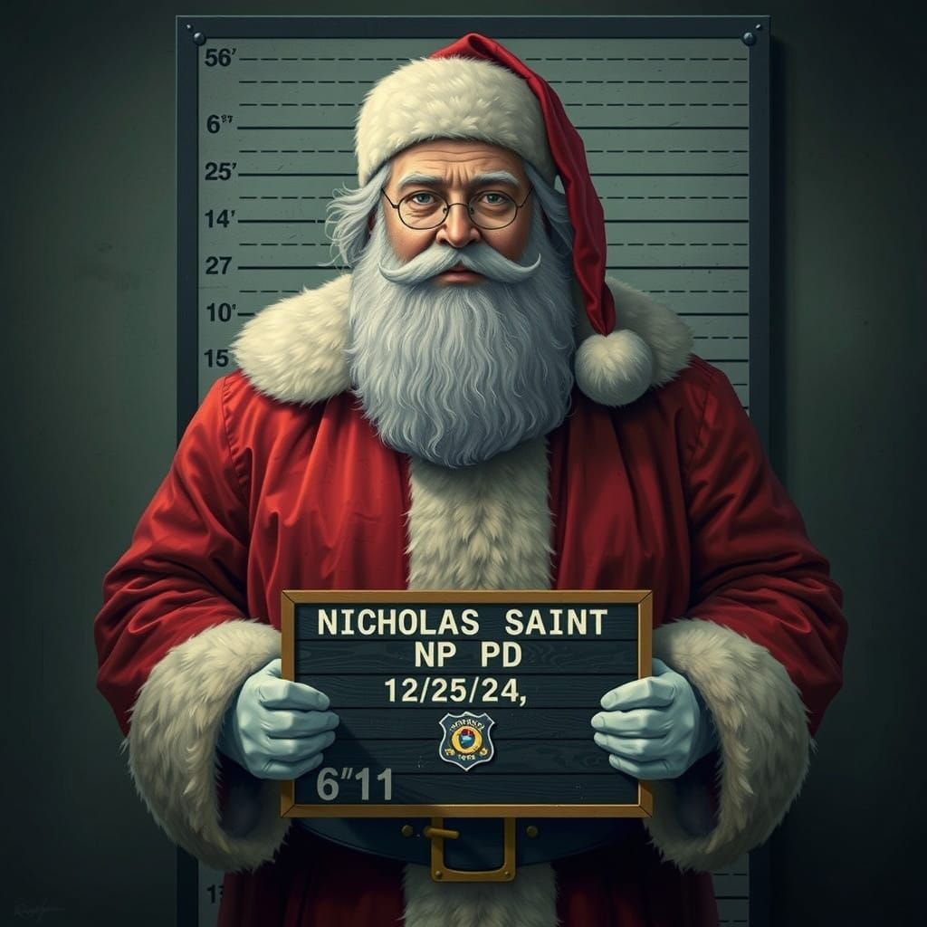 When you're pulled over for speeding in your sleigh, and the breathalyser says you've had 6 million drinks en route.