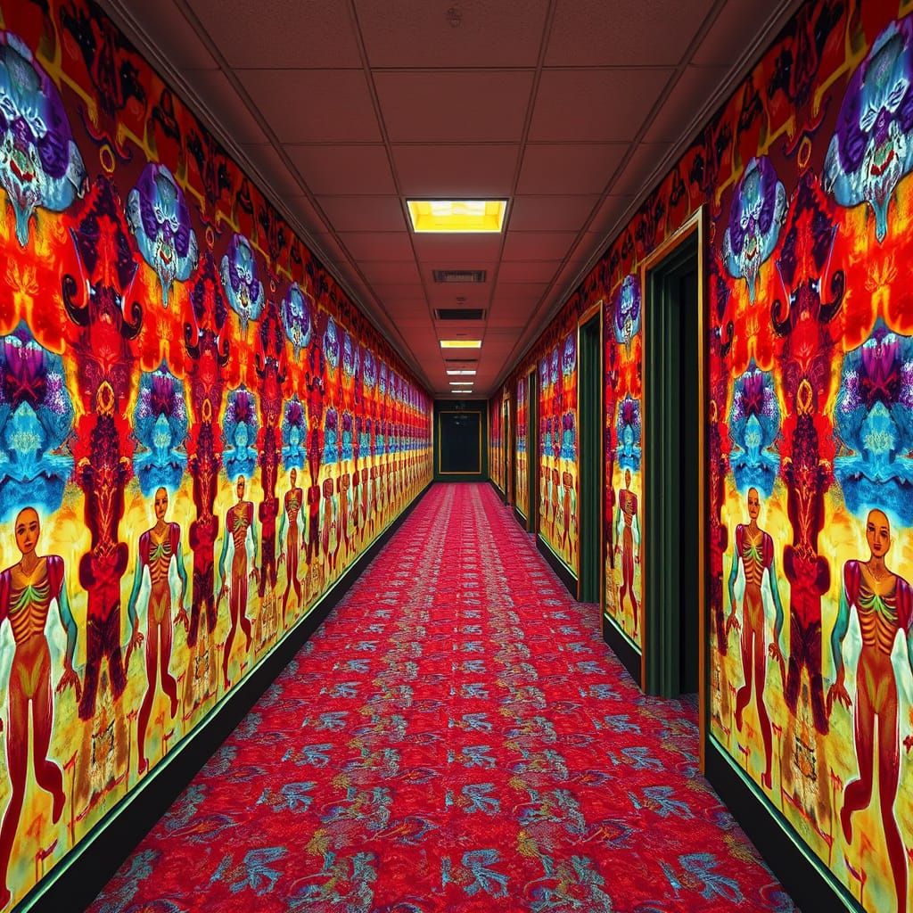 Hallucinatory Tessellations: A Melting Psychedelic Vision