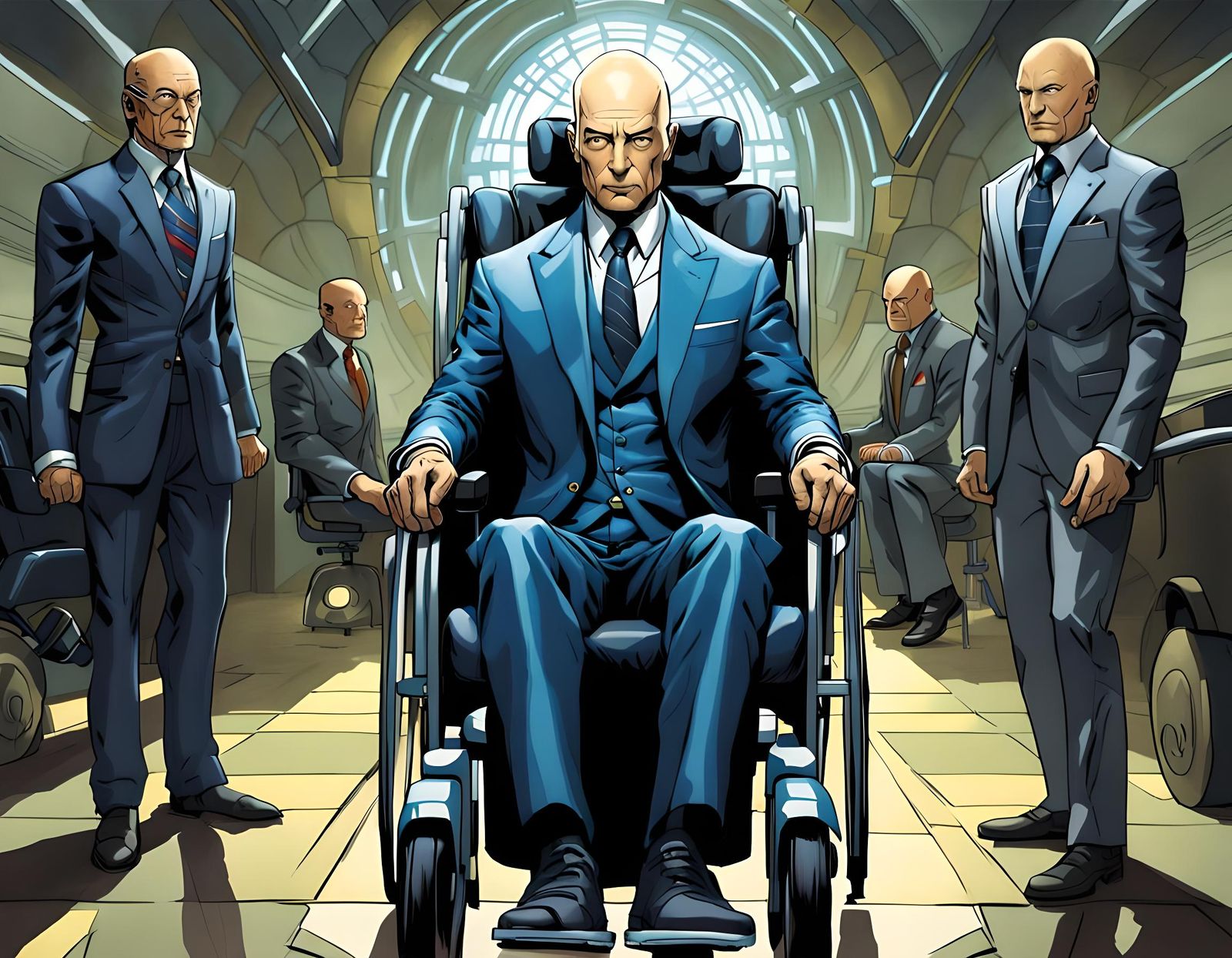 Professor X in Mystical Fantasy Art