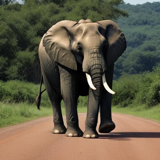 Elephant Behind the Wheel