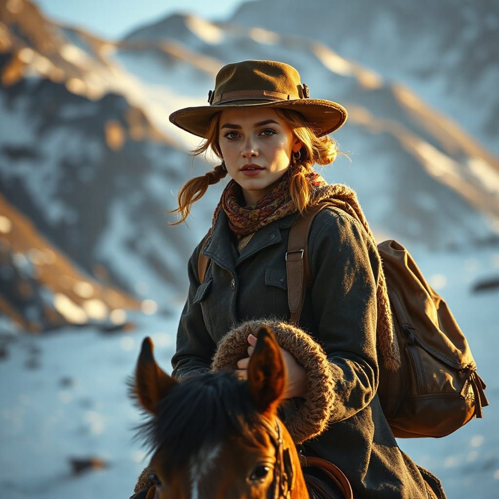 Horseback Librarians in Mountainous Terrain: Artgerm Style
