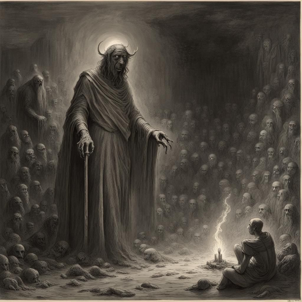 Chemosh: A Gothic Horror God Illustration