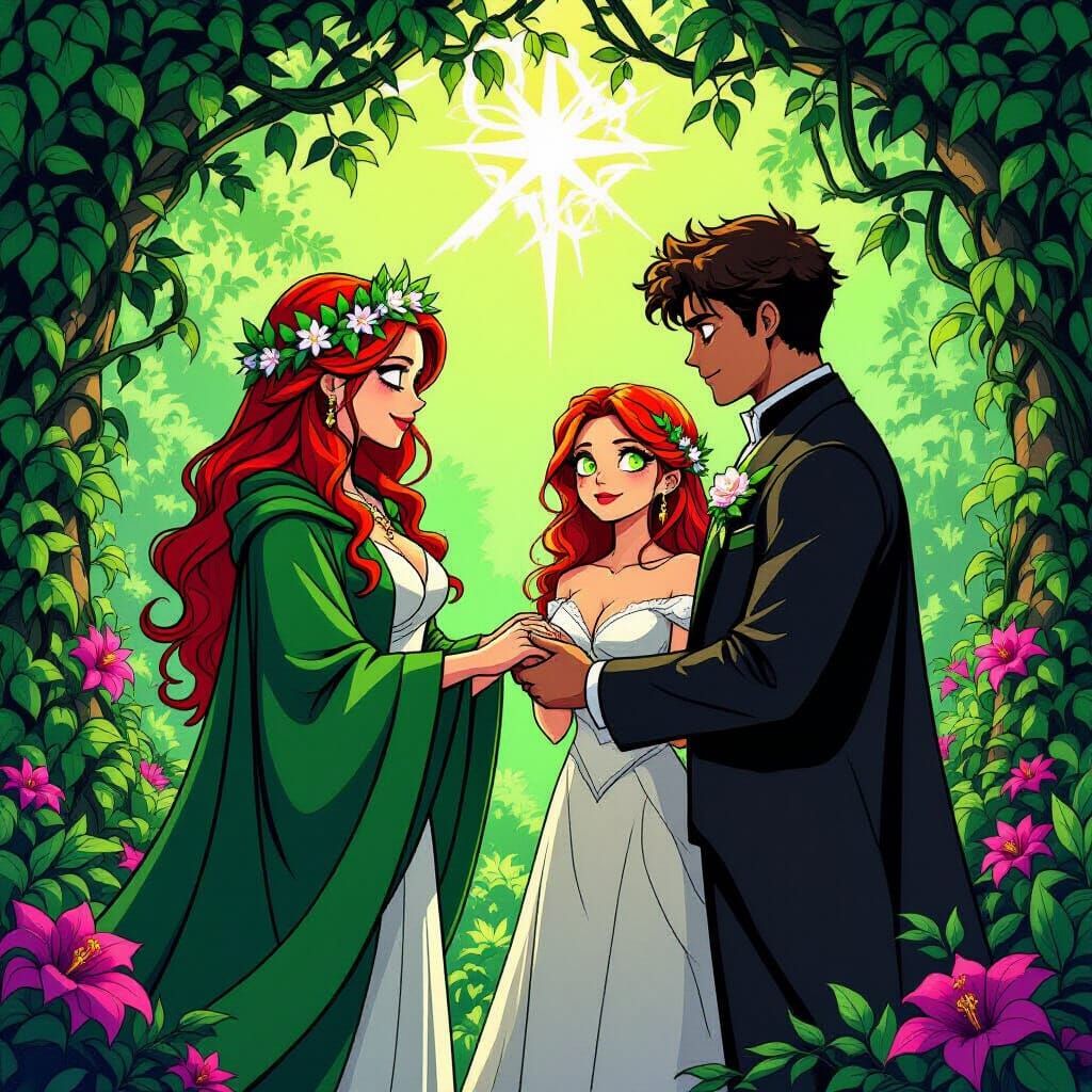 Poison Ivy Officiates Hypnotized Couple's Wedding