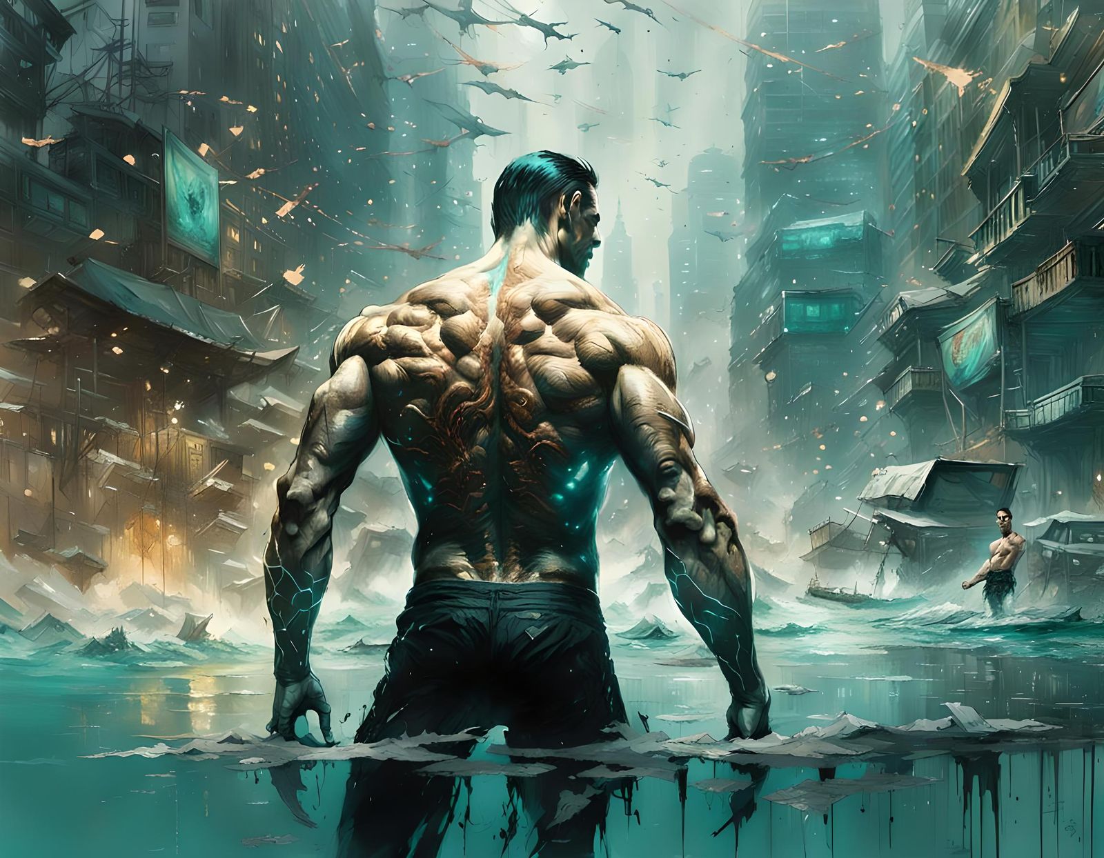 Marvel's Namor: Hyperdetailed Matte Painting