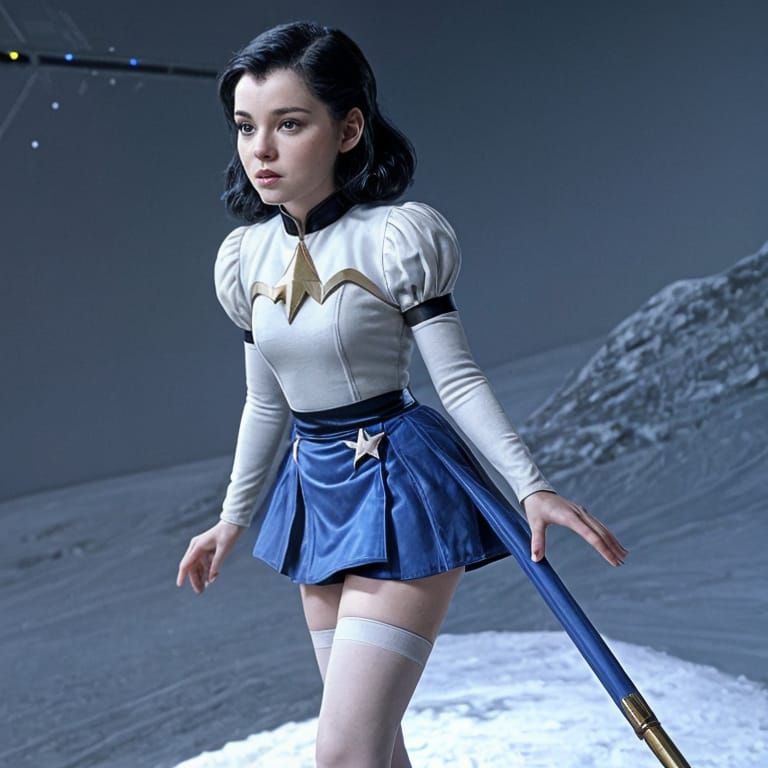 Snow White in Star Trek Uniform with Mini Skirt