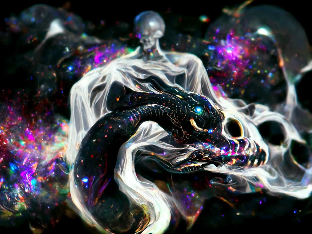 Holographic Cosmic Serpent and Dragon Rebirth