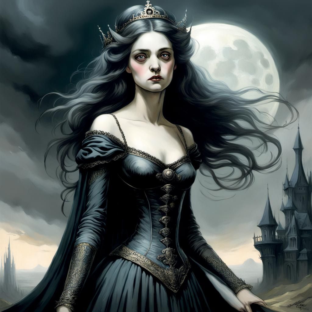 Horror Princess in Gothic Style