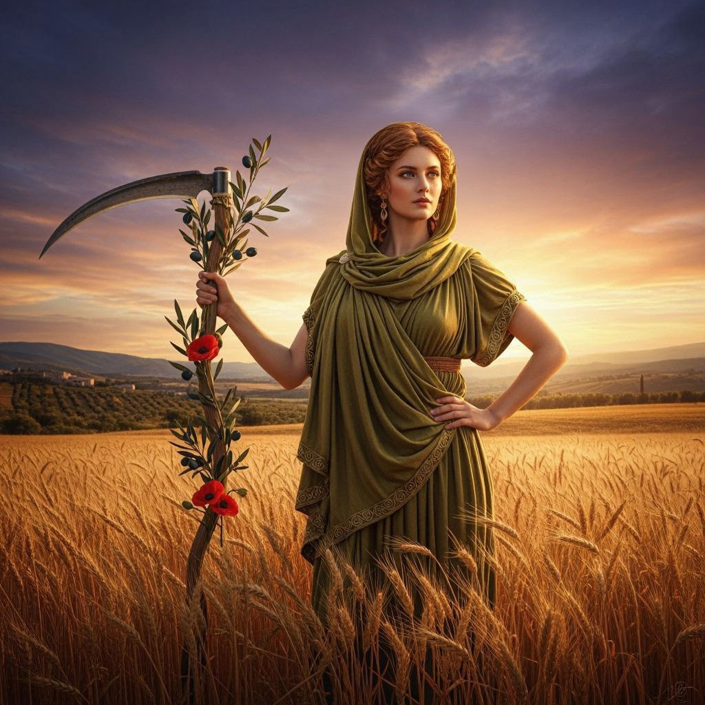 Demeter, Goddess of Harvest, in Ancient Greece