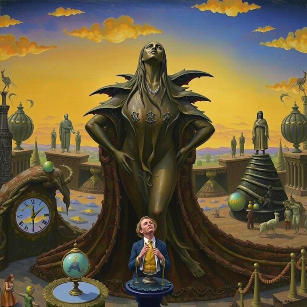 Surreal Statue: A Dreamlike Vision