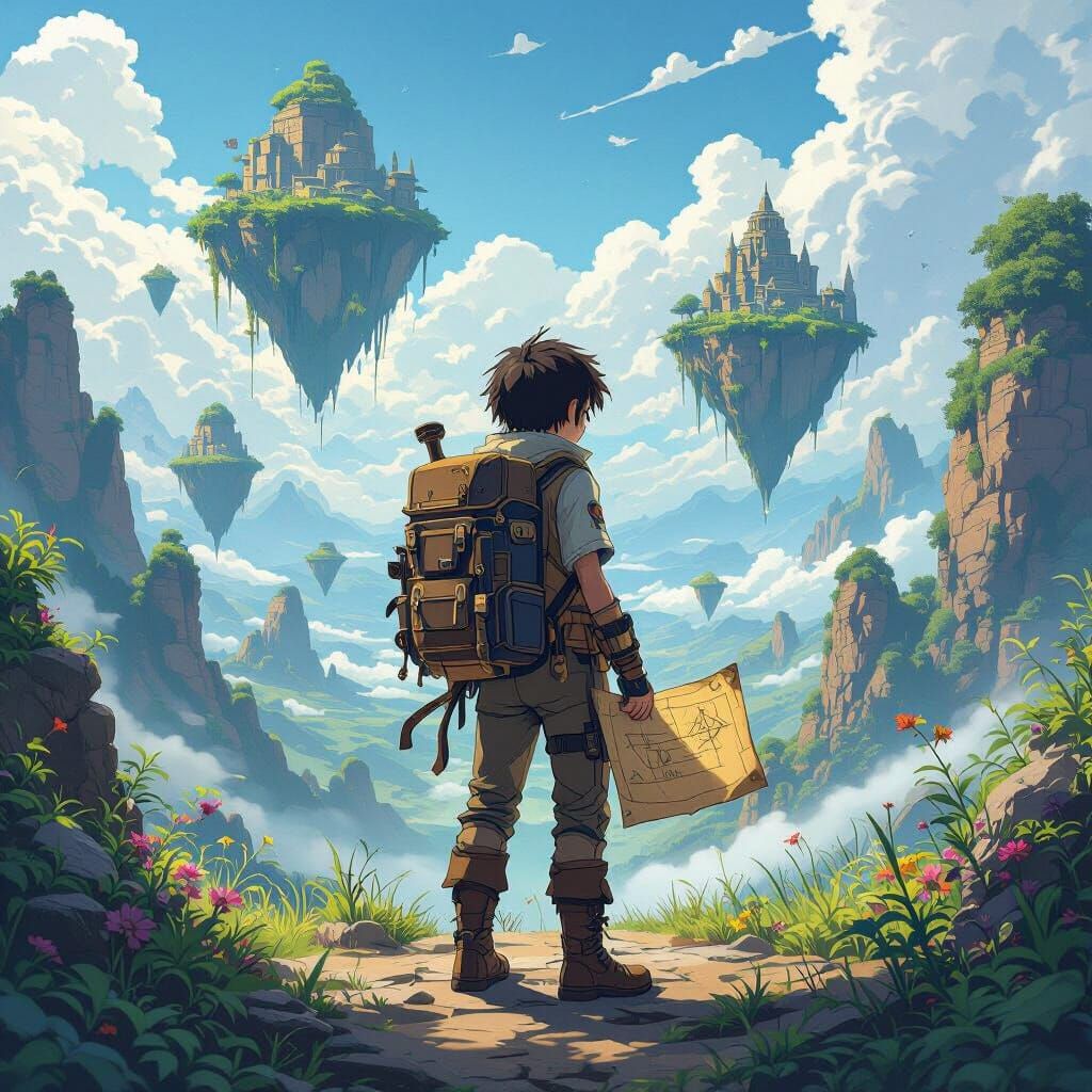 Anime Relic Hunter Discovers Floating Island Treasures