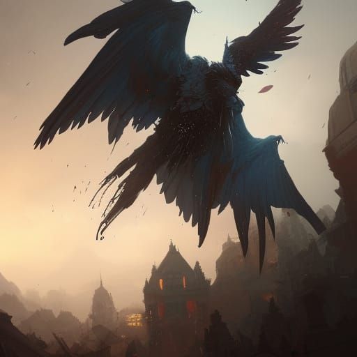 Angelic Transformation: Hyperdetailed Concept Art