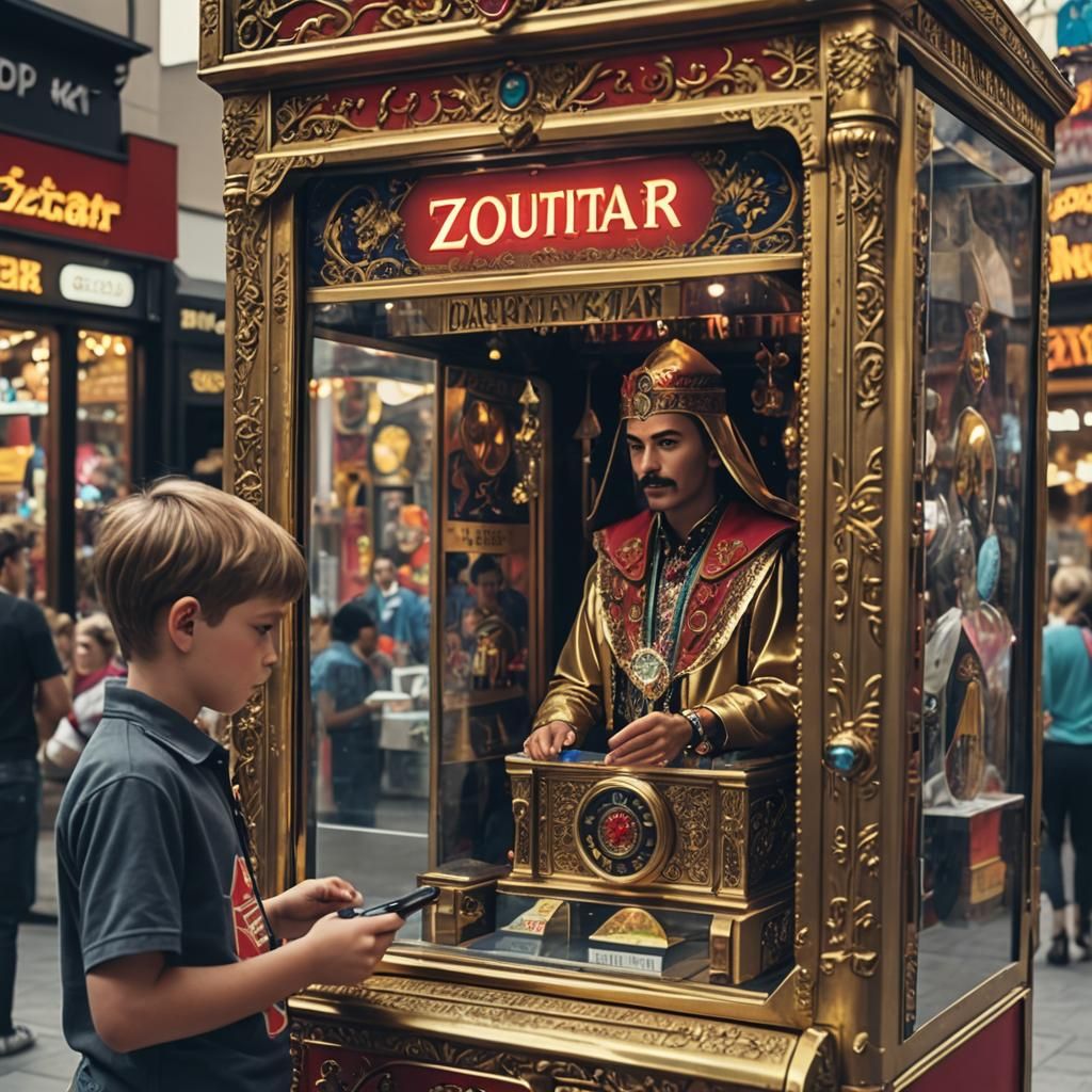 Zoltar Fortune Teller Machine in Modern Mall