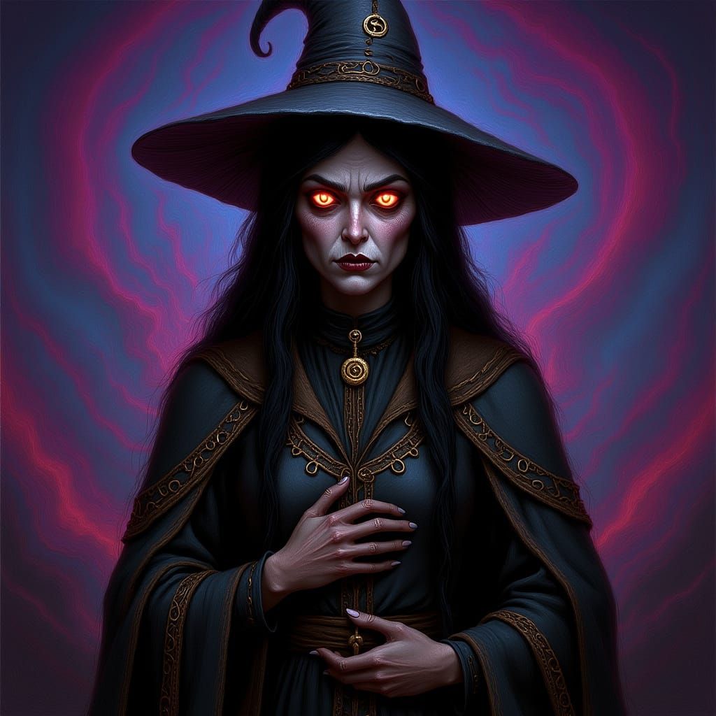 Belavierr the Stitch Witch: Hyperrealistic Concept Art