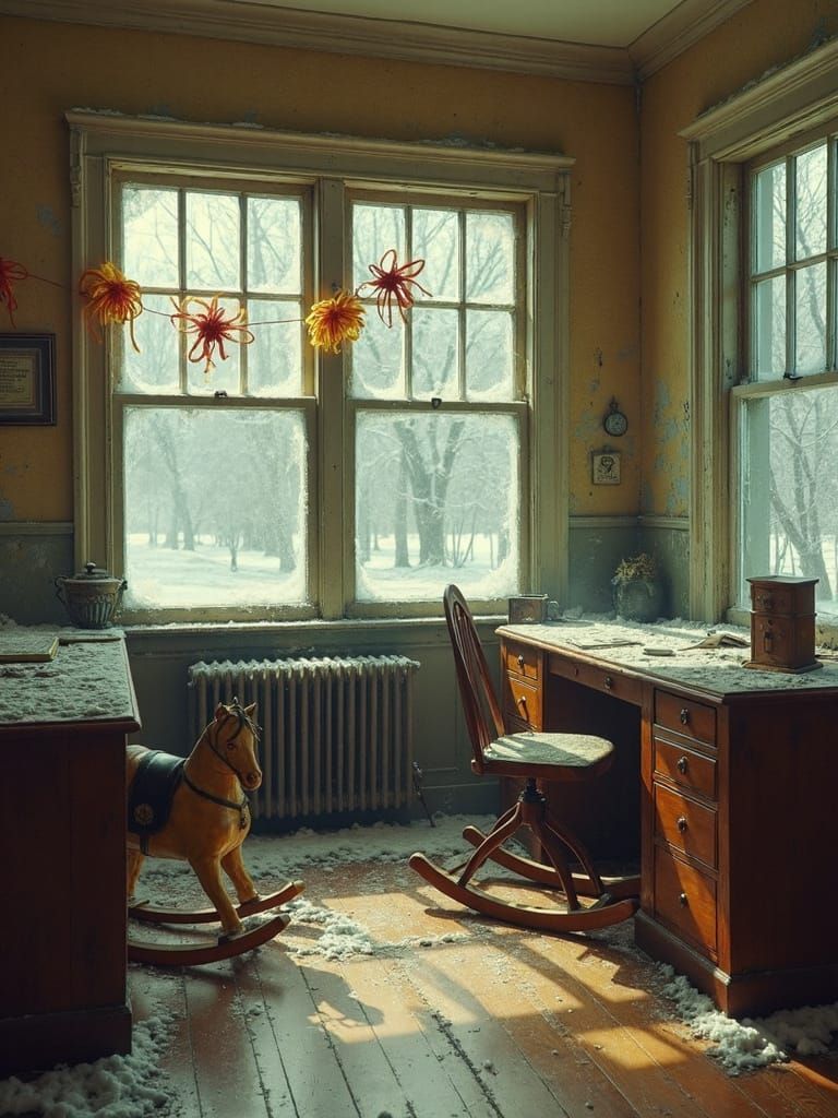 Abandoned Sheriff's Office in Vintage Style