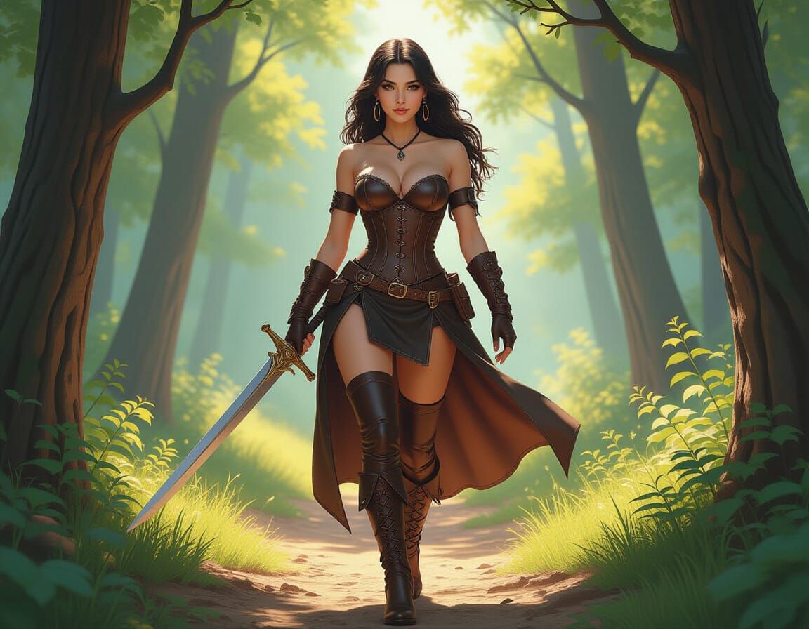 Enchanted Forest: Female Dwarf Portrait in Fantasy Realism