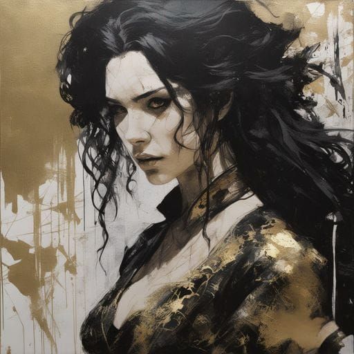 Portrait of Yennefer from The Witcher