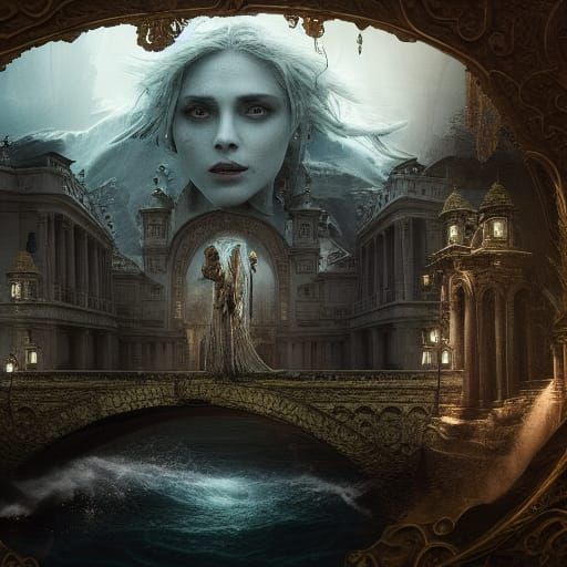 Epic Lamia in a Dramatic Digital Painting