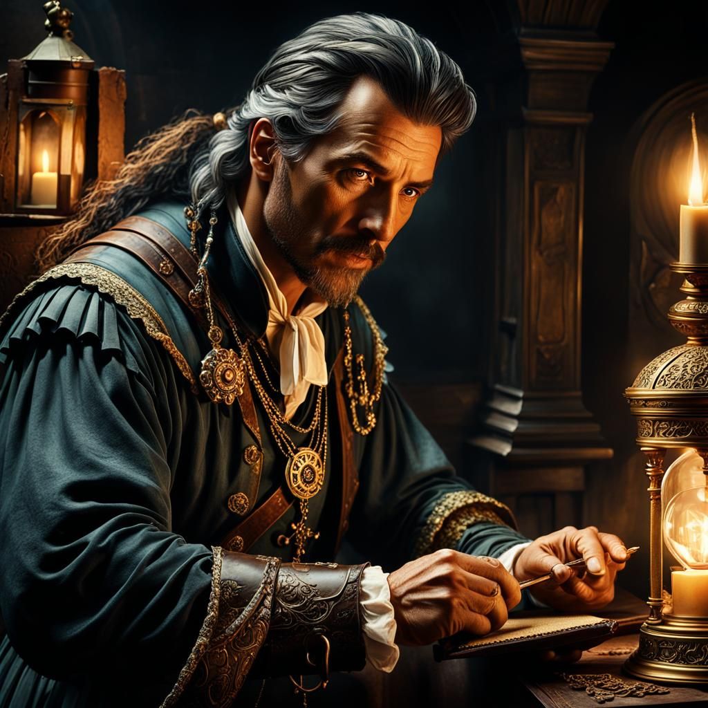 Medieval Doctor Pirate Costume Fantasy Portrait