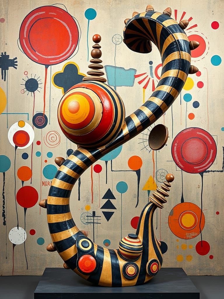 Abstract Clay Sculpture