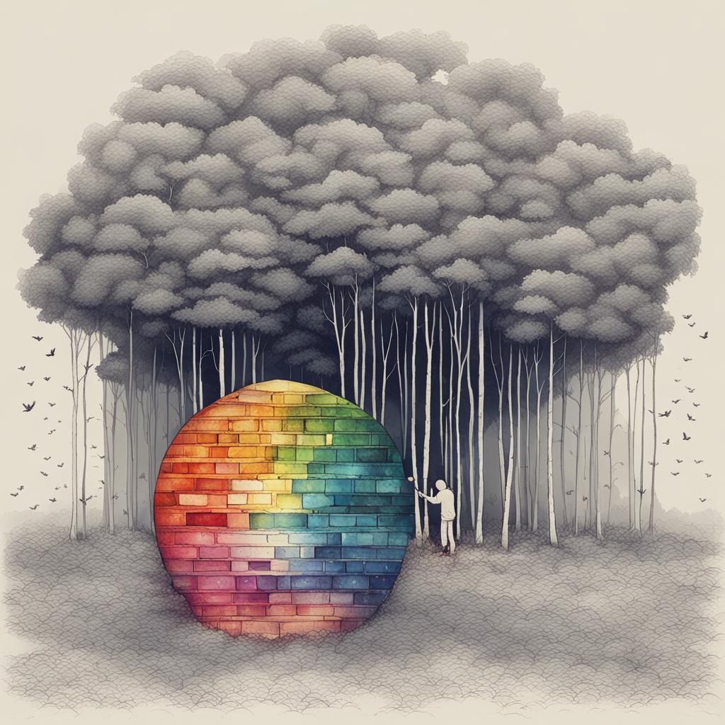 Lonely Beauty: An Abstract AI Interpretation