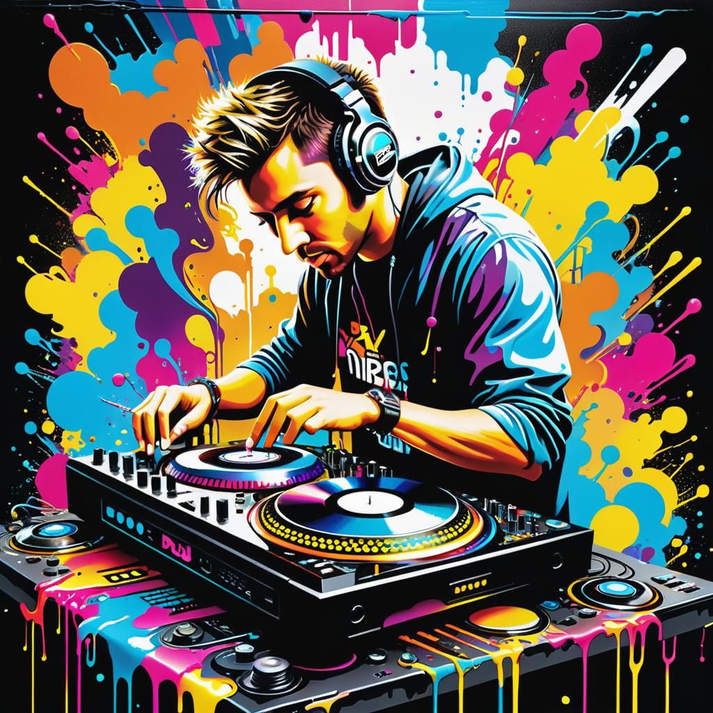 Colorful Graffiti Album Cover Design