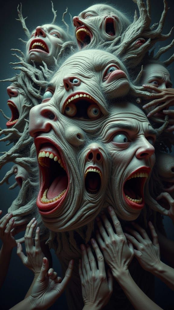 Mindscape of Emotions: Faces of Madness and Serenity