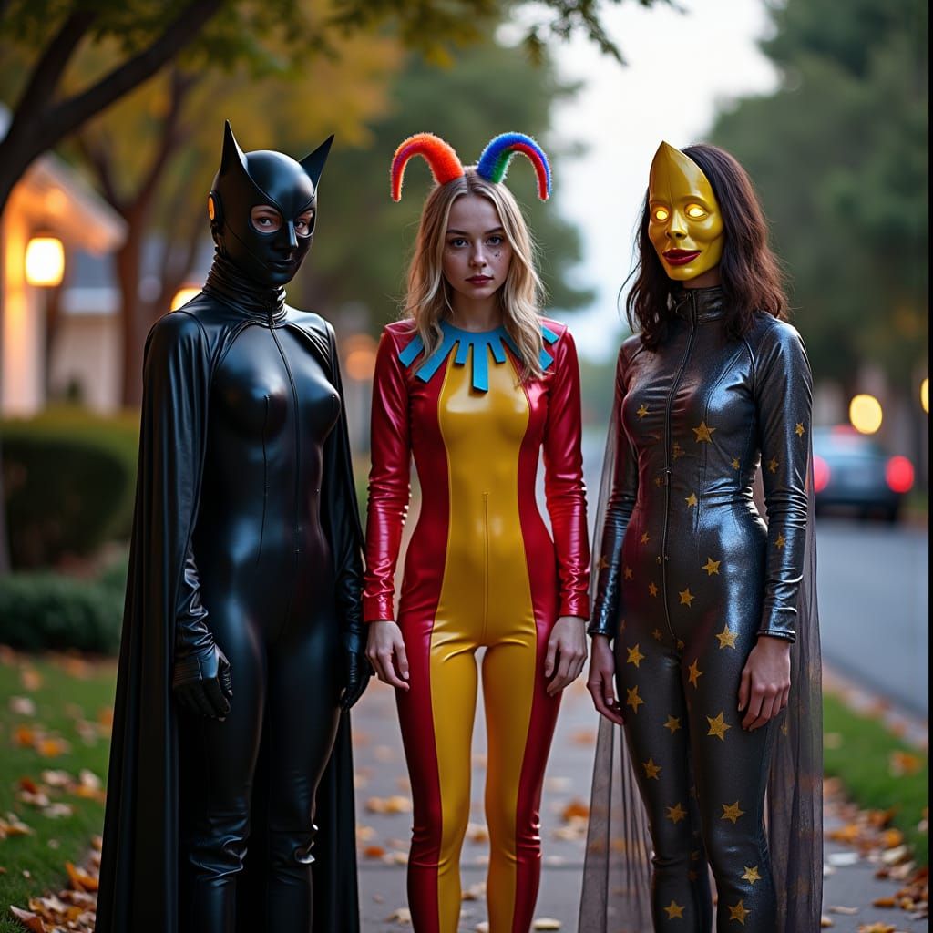 Sci-Fi Halloween in a Suburban Neighborhood